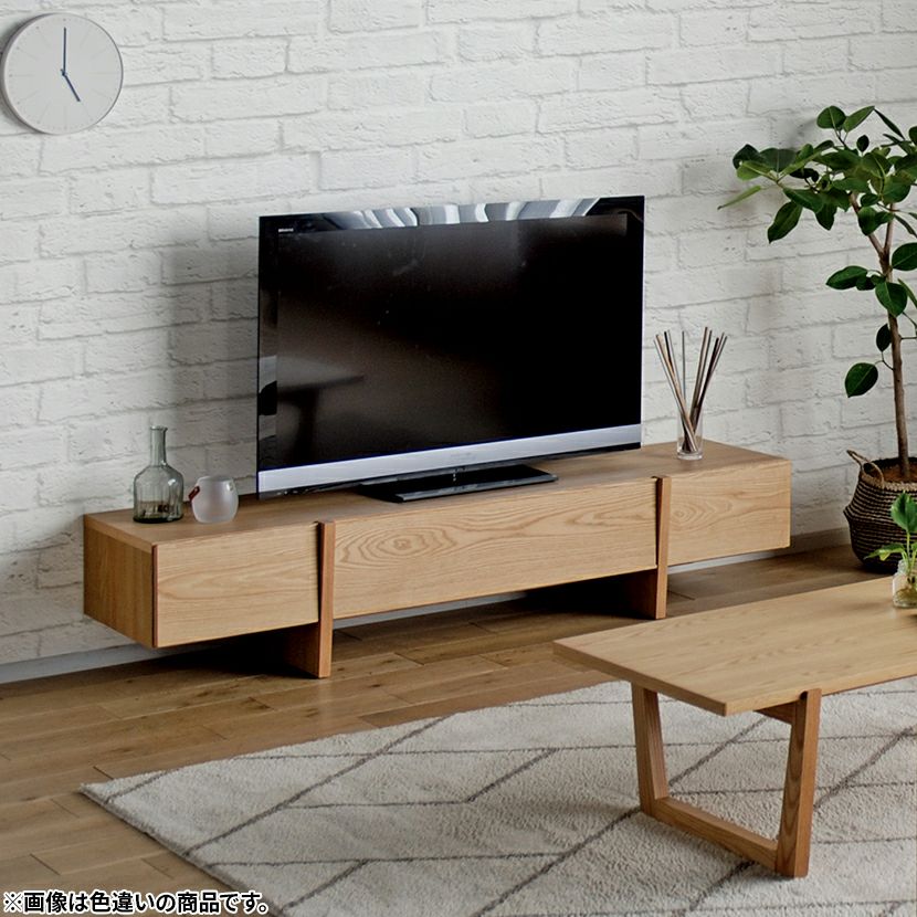設置無料】幅180cm テレビボード MORITA ～70型以上 天然木 レッド 