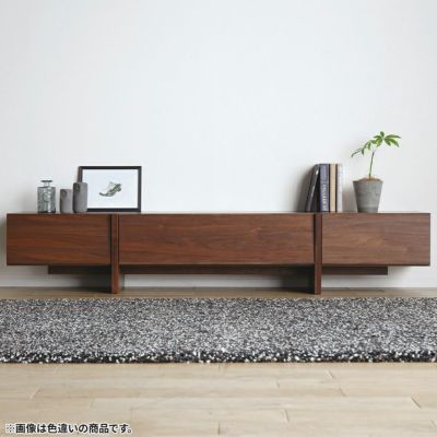 【設置無料】幅200cm テレビボード MORITA ～70型以上 天然木 レッド オーク材 フラップ扉 引出し付き ローボード TVボード テレビ台 おしゃれ リビング 北欧風