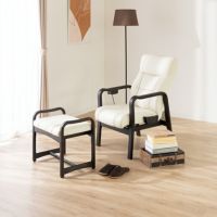 【設置無料】冨士ファニチア 楽々チェア Comodo 座面高さ42cm ソフトレザー張り 肘付き 天然木 木枠 レバー式 ハイバック リクライニングチェア パーソナルチェア おしゃれ｜¥115,000の動画