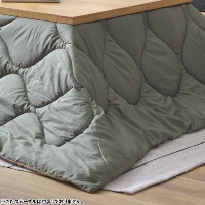 こたつ布団 正方形 大判 薄掛け 撥水加工 収納バック付 リバーシブル 80×80cm以下対応 アウトドア ペットの毛が付きにくい 完成品