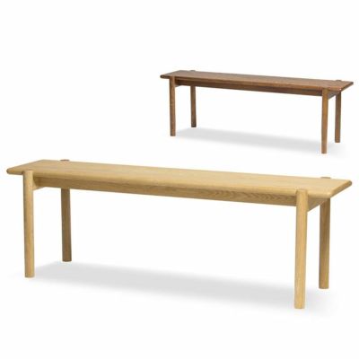 アンドラ 丸脚ベンチ 135 脚部無垢材仕様