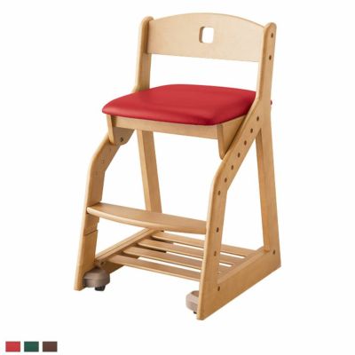 コイズミ 学習チェア LakeWood レイクウッドチェア デスクチェア 木製チェア 勉強 椅子 アルダー材 座面奥行 高さ 4段階調節