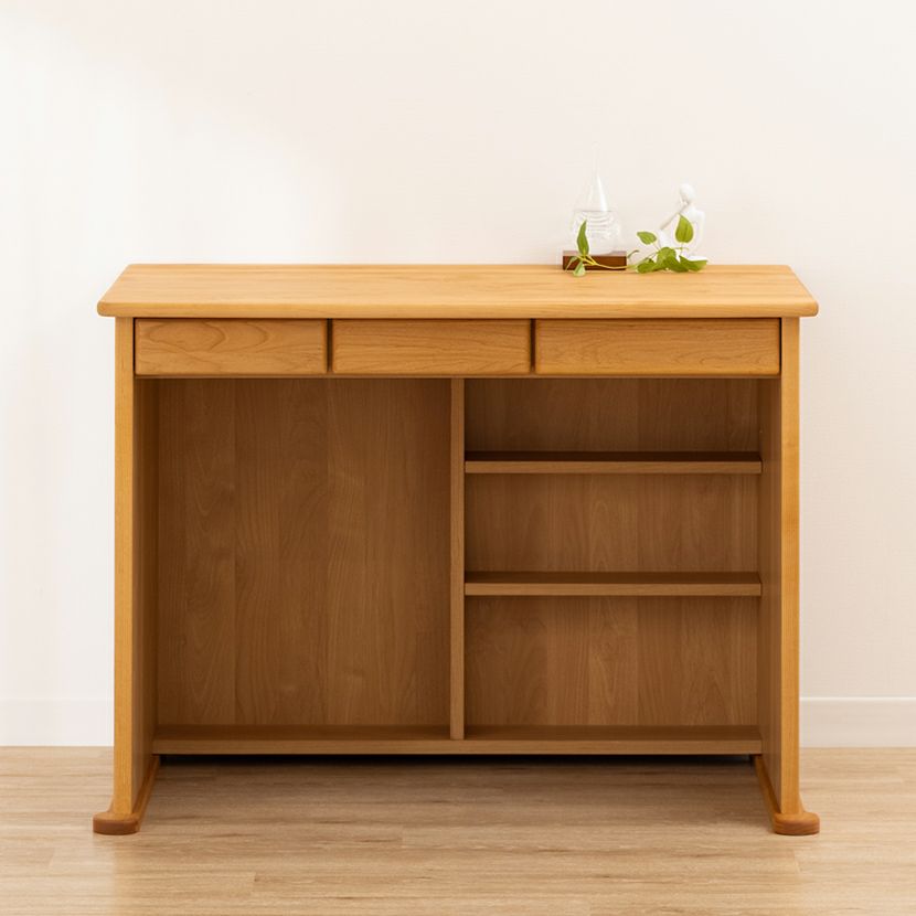 堀田木工所】幅100cm 木製 学習デスク 日本製 ダック 天然木 無垢材  