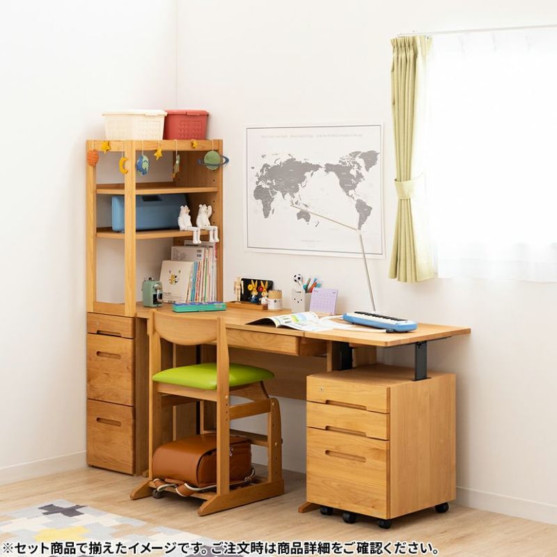 堀田木工所】 幅100cm サイン デスク 学習机 勉強机 アルダー材