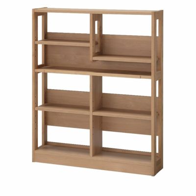 【堀田木工所】 幅100cm カルロ 100ラック デスクシェルフ 学習机 勉強机 アルダー材 自然塗装 日本製