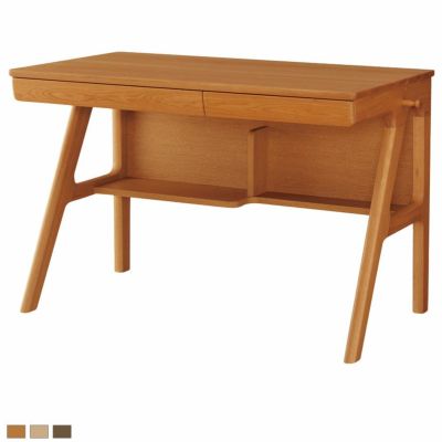 【設置無料】幅100cm 浜本工芸 学習机 No.09 日本製 天然木 無垢材 ナラ材 木製 デスク 棚 引き出し 収納 パソコンデスク 学習デスク 勉強机 シンプル 北欧 ナチュラル ブラウン