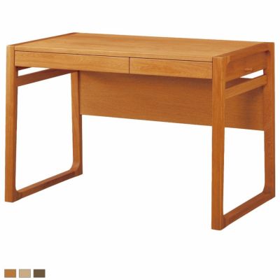 【設置無料】幅100cm 浜本工芸 学習机 No.89 デスク 勉強机 パソコンデスク シンプル 天板 ナラ無垢材 UV塗装 日本製