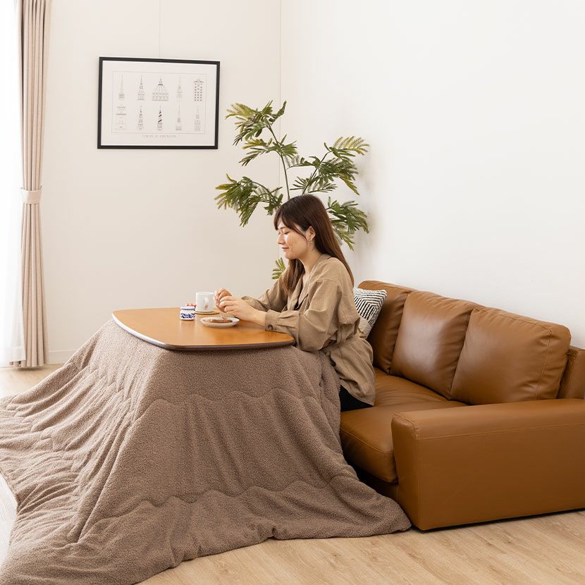 2WAY こたつテーブルセット 長方形 2点セット (こたつテーブル＋こたつ