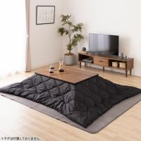 フラットヒーターこたつセット 長方形 2点セット (こたつテーブル＋こたつ布団) こたつ布団セット ウォルナット ローテーブル シンプルモダン 撥水加工 アウトドア｜¥40,819の動画