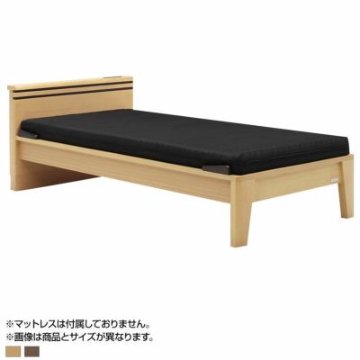 セミダブル トレア ベッド 木製 寝室 ベッドフレーム ナチュラル ブラウン