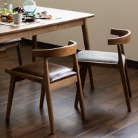 【2脚セット】ダイニングチェア 木部ブラウン 木製 天然木 布張り 革張りコンパクト ハーフアームチェア 食卓椅子 おしゃれ シンプル 北欧 カフェ風 ブラウン グレー ルンバブル｜¥35,364の動画