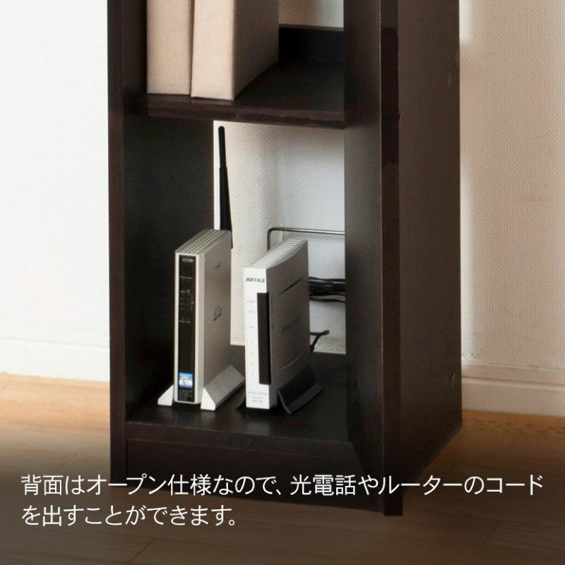 幅30cm 鏡面モデム収納ラック スリム 収納 ラック 隙間収納 ルーター