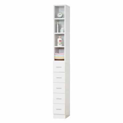 幅20cm 鏡面 隙間収納 タオルストッカーW20 収納家具 リビング収納 洗面所収納 収納 ランドリー収納