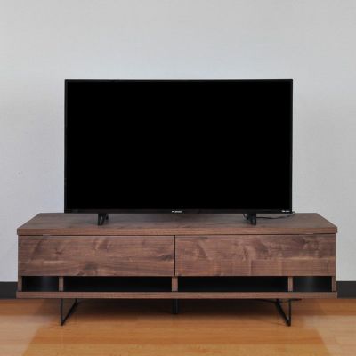 設置無料】幅150cm テレビボード 木製 天然木 ウォールナット 収納 棚