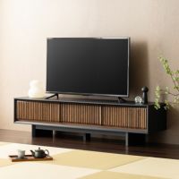 【設置無料】幅180cm 木製 和モダン テレビ台 格子 オーク 引き出し付き 収納 テレビボード 和室 ローテレビ台 TV台 和風 ローボード おしゃれ リビング グレー 黒 ルンバブル｜¥54,455の動画