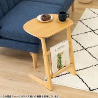 幅55cm 木製 サイドテーブル ワイドタイプ 棚付き 天然木 アッシュ材 ラック付き ベッドサイドテーブル ソファーテーブル おしゃれ 北欧風 ナチュラル｜¥14,455の動画