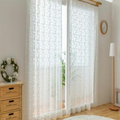 幅100cm / 幅150cm / 幅200cm レースカーテン エクラ 国産 日本製 デザイン レース カーテン 全20サイズ