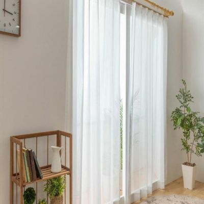 幅100cm / 幅150cm / 幅200cm UVカット レースカーテン スラン 国産 日本製 防炎 ミラーレース デザイン カーテン 全20サイズ