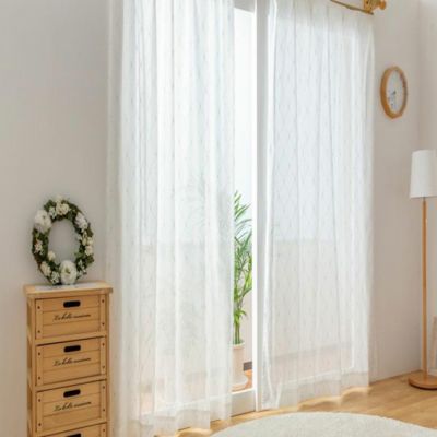 幅100cm / 幅150cm / 幅200cm レースカーテン シエル 国産 日本製 デザイン レース カーテン 全20サイズ
