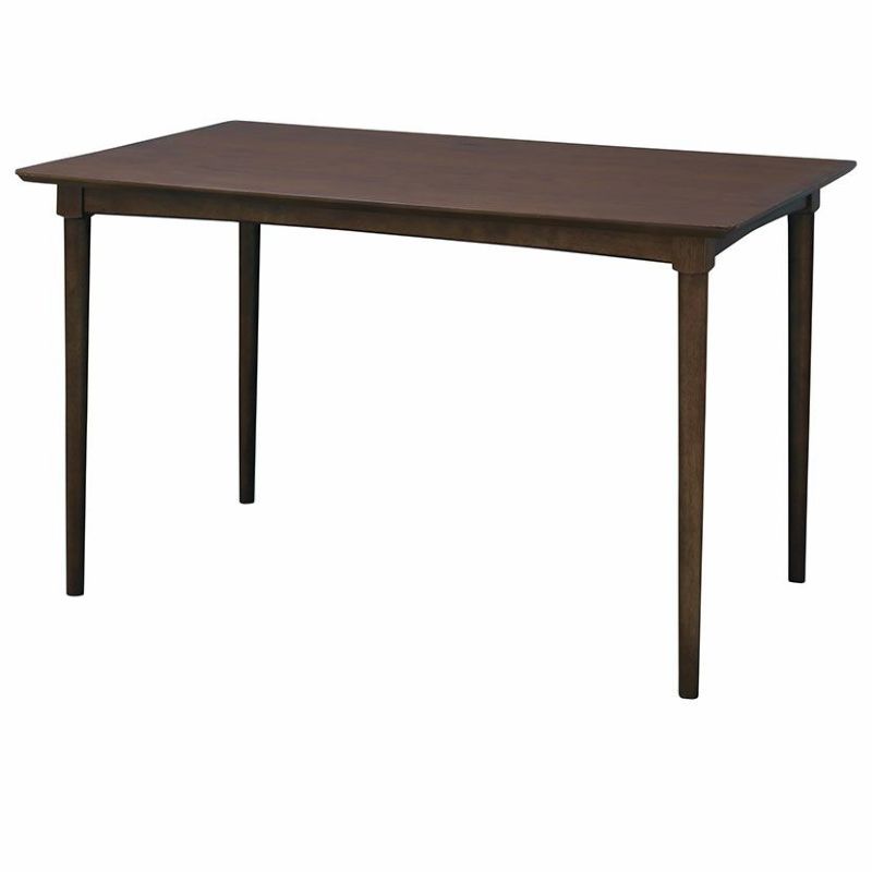 幅120cm 4人用 ダイニングテーブル 食卓テーブル 天然木 シンプル モダン 脚垂直 天幕アーチ 長方形 ダイニング 木製テーブル |  暮らしのデザイン