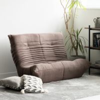 幅134cm 2人掛けソファ ローソファ リクライニング フロアチェア フロアソファ リビングチェア 座椅子 ファブリック コンパクト 完成品｜¥32,637の動画