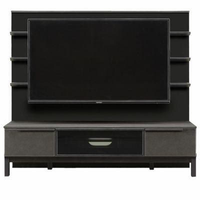 【設置無料】幅150cm ローボード バックパネル付き 収納付き 引き出し フラップ扉 ガラス扉 セラミック調 テレビボード ロータイプ テレビ台 おしゃれ シンプル モダン グレー ルンバブル