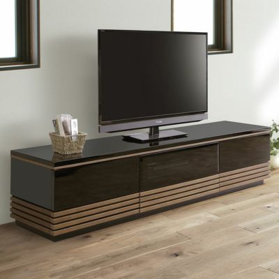 【設置無料】幅210.5cm ローボード テレビボード テレビ台 UV塗装天板 北欧風 和モダン