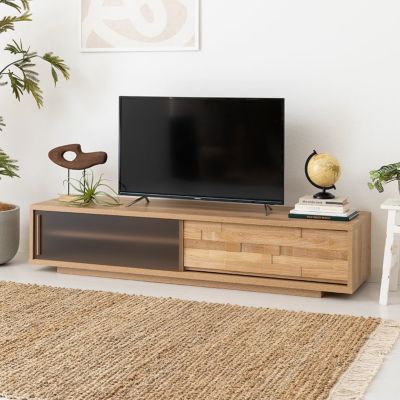 幅170cm KY170テレビボード オーク材 引き出し付き 北欧 ナチュラル 日本製