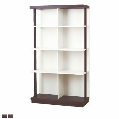 【設置無料】幅85cm 木製 ブックシェルフ アルテ 日本製 本棚 書棚 オープン ラック 収納 コレクション棚 リビング収納 飾り棚 北欧 シンプル ブラウン ホワイト 白