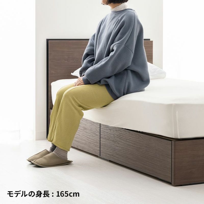 FranceBed セミダブルベッド 引き出し付き 収納ベッド ベッド セミダブル フランスベッド 引き出し 棚