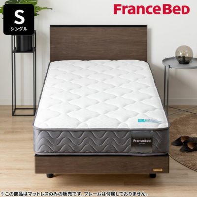 【設置無料】フランスベッド シングルサイズ マットレス TW-100α1 高密度連続スプリング 耐圧分散 防ダニ 抗菌 防臭 加工 両面仕様 マット 日本製