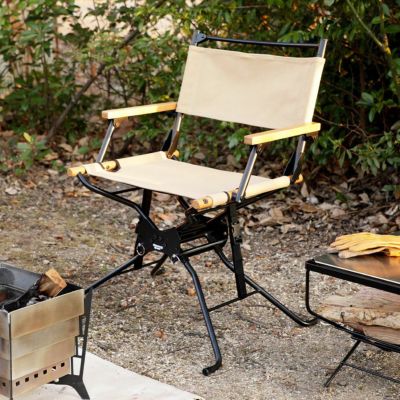 キャンプチェア Hang Out (ハングアウト) BF Directors Chair ディレクターズチェア アウトドア キャンプ リビング コンパクト 収納可 イス チェア ロータイプ 折り畳み式 室内外兼用
