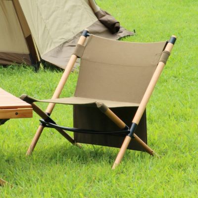 キャンプチェア Hang Out (ハングアウト) Pole Low Chair ディレクターズチェア アウトドア キャンプ リビング コンパクト 収納可 イス チェア ローチェア 折り畳み式 専用ケース付 室内外兼用