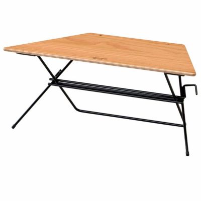 キャンプテーブル Hang Out (ハングアウト) Arch Table Wood Top アーチテーブル ウッドトップ ローテーブル ミニテーブル キャンプ アウトドア 台形 テーブル 折りたたみ 軽量 ウッドタイプ