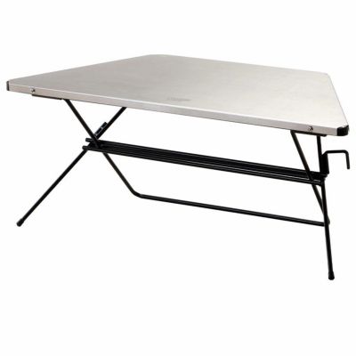 キャンプテーブル Hang Out (ハングアウト) Arch Table Wood Top アーチテーブル ローテーブル ミニテーブル キャンプ アウトドア 台形 テーブル 折りたたみ 軽量 ステンレス