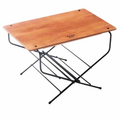 サイドテーブル Hang Out (ハングアウト) Fire Side Table キャンプ アウトドア テーブル 焚火 コンパクト収納 室内外兼用 折りたたみ 軽量 ウッドトップ