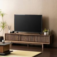 【設置無料】幅180cm 木製 和モダン テレビボード GLM 格子 引き出し ローボード 収納 テレビラック TV台 和風 テレビ台 和室 おしゃれ ナチュラル ブラウン ルンバブル｜¥47,182の動画