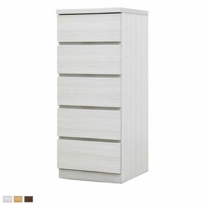 【設置無料】幅38.4cm 奥行44cm 5段チェスト クローゼット収納 衣類収納 洋服収納 整理タンス 押入れ収納 桐材 シンプル 国産 日本製