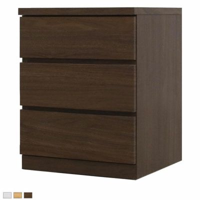 幅48.4cm 奥行44cm 3段チェスト クローゼット収納 衣類収納 洋服収納 整理タンス 押入れ収納 桐材 シンプル 国産 日本製