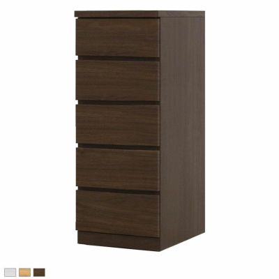 【設置無料】幅38.4cm 奥行55cm 5段チェスト クローゼット収納 洋服収納 衣類収納 整理タンス 押入れ収納 桐材 シンプル 国産 日本製