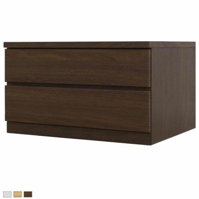 幅68.4cm 奥行55cm 2段チェスト クローゼット収納 洋服収納 衣類収納 整理タンス 押入れ収納 桐材 シンプル 国産 日本製
