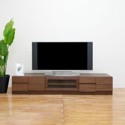 【設置無料】幅180cm ローボード テレビボード テレビ台 収納付 国産 日本製 天然木 ウォールナット無垢材 北欧風 ナチュラル 完成品