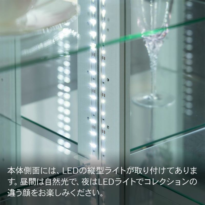 設置無料】幅65cm ハイタイプ コレクションケース VAGIO ガラス 設置無料】幅65cm ハイタイプ コレクションケース VAGIO ガラス