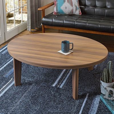幅105cm こたつテーブル 楕円 楕円形 リバーシブル 石英管ヒーター 家具調 パーチカルボード リビング こたつ コタツ 炬燵 テーブル センターテーブル ローテーブル おしゃれ