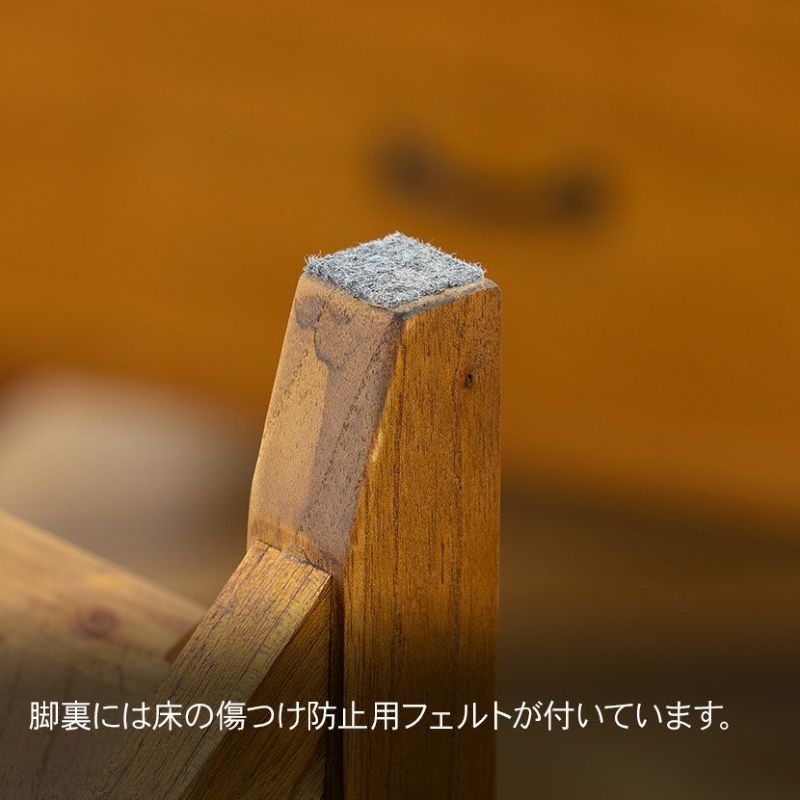 【一人暮らしサイズ】天然木製アンティーク調塗装リビングチェスト ミニチェスト 4段 天然木 エスニック調 Timber 幅60cm （ 収納