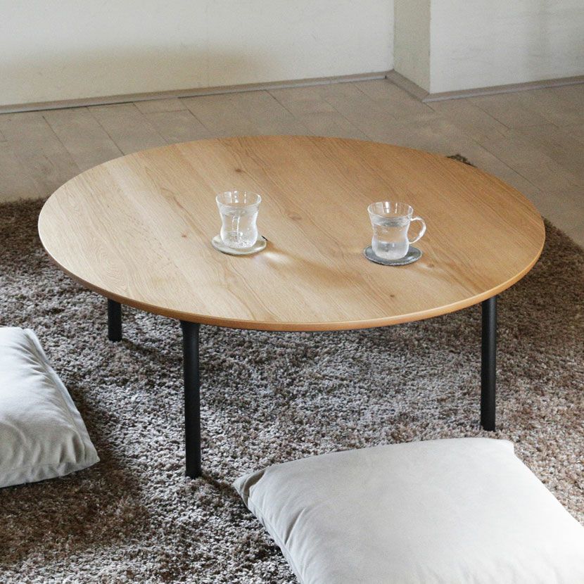 美品】丸型こたつテーブル100cm※テーブルマット付き 弱い 