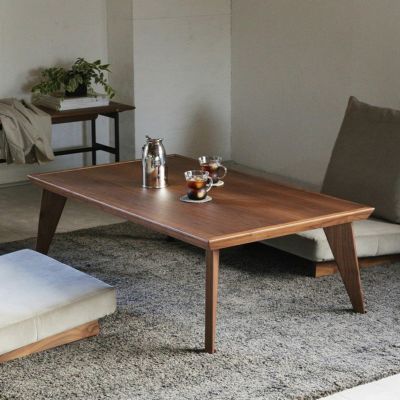 幅120cm 家具調 こたつテーブル 日本製 ラディ 長方形 カーボン