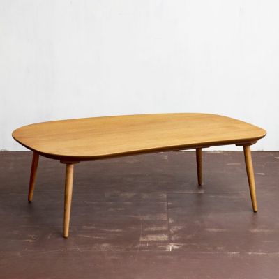 幅120cm ラスモ コタツテーブル クルミ カーボンヒーター 楕円形 温度調節 コード収納付 家具調 天然木 国産オニグルミ ウォールナット材 速熱速暖 遠赤外線 リビング こたつ コタツ 炬燵 テーブル センターテーブル