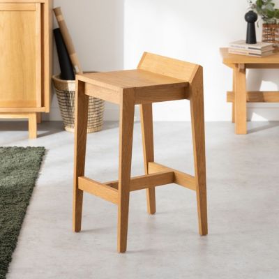 ハイスツール soil(ソイル) 天然木 木製 板座 チェア 椅子 日本製