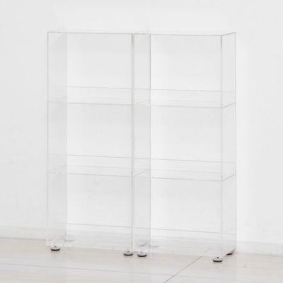 幅26cm クリアケース 2個組 コミック収納 薄型 ディスプレイ 店舗 透明 ボックス リビング 玄関 展示